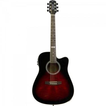 Imagem de Violão Giannini Gf1d Ceq Eletroacústico Aço Brown Red Burst Burst [f002]