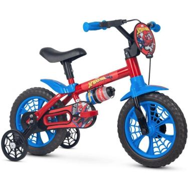 Imagem de Bicicleta Infantil Aro 12 Nathor Homem Aranha Masculina-Masculino