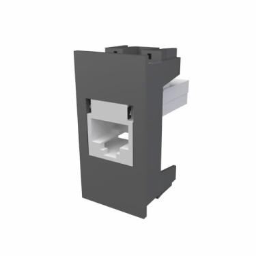 Imagem de MÓDULO TOMADA REDE DE INFORMÁTICA RJ45-8 VIAS HABITAT ONIX - FAME