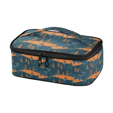 Imagem de GUIJI Lancheira térmica florestas e vacas, lancheira à prova de vazamento para mulheres e homens, lancheira portátil para trabalho, piquenique, viagens