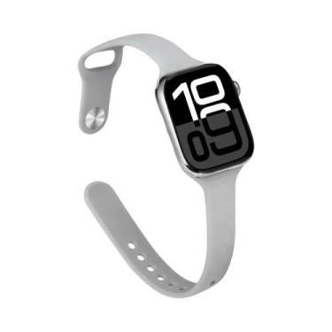 Imagem de Pulseira De Silicone Slim Para Apple Watch 45mm 44mm 40mm 41mm Bracele