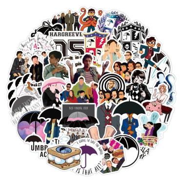 Imagem de Stickers Academy Anime Umbrellas Cartoon 50 unidades de PVC