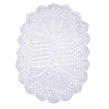 Imagem de Tapete de Crochê 63x43cm (branco)