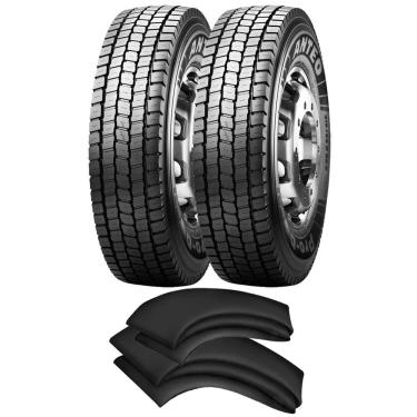 Imagem de Kit 2 Pneus 275/80r22.5 149/146m Pro-D Anteo Pirelli + 2 Camaras