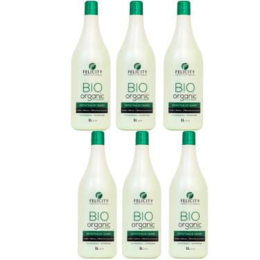 Imagem de Kit C/6 Ativo Definitiva de quiabo Bio Organic Felicity 6x1L