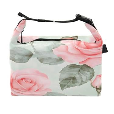 Imagem de STAYTOP Lancheira vintage rosa com fivela de alça, lancheira isolada para meninos e meninas, lancheira térmica para trabalho escolar