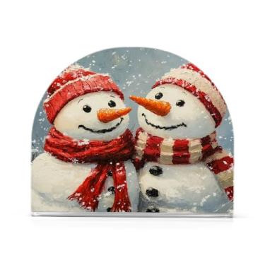 Imagem de xigua Lindo porta-guardanapos de boneco de neve de Natal para mesas - Porta-guardanapos para cozinha, porta-guardanapos de mesa, porta-guardanapos de coquetel, porta-guardanapos de papel212