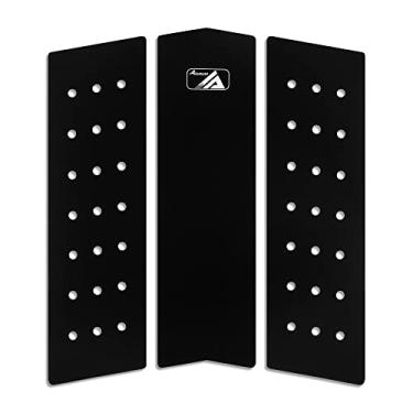 Imagem de AQUBONA 3 Piece Stomp Pad Surfboard EVA Tração Pad com 3M Adesivo Professional Tail Pad/Aplica-se a todas as pranchas - Surf, Shortboards, Longboards, Skimboards/Multiple Color Choices