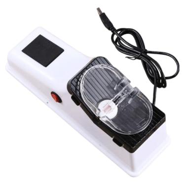 Imagem de predolo Afiador de facas elétrico USB com base estável e antiderrapante, leve e de, ideal para cozinhas. Afiação rápida profissional.