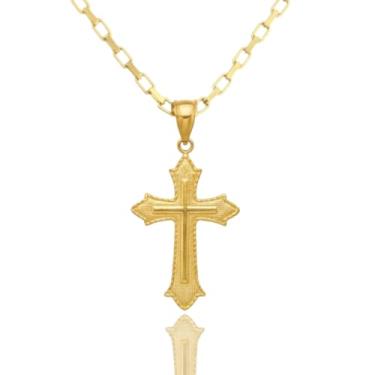 Imagem de Colar masculino De moeda antiga Nao Perde A Cor + Pingente