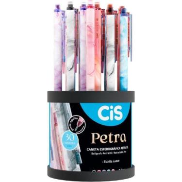 Imagem de Caneta Esferográfica Retratil CIS Petra 0.7MM 5 Cores Sortido Display 