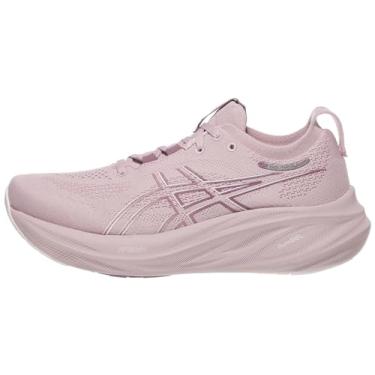 Imagem de ASICS Tênis de corrida feminino Gel-Nimbus 26, Bacias d'água/branco, 35