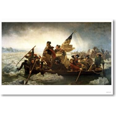 Imagem de George Washington Crossing the Delaware - NEW Fine Arts PosterF