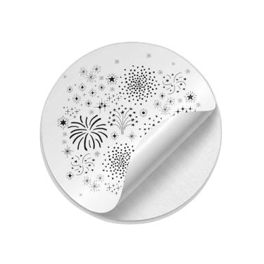 Imagem de Ladrilho Decorativo de Cerâmica Com Estampa de Fogos de Artifício Dourados