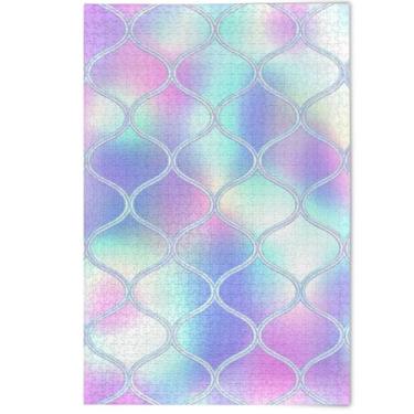 Imagem de Quebra-cabeças de 500 peças para adultos de treliça macia, presentes de elefantes brancos, presentes masculinos, pintura artística criativa, decoração de casa, 500 peças, 52 x 37,8 cm