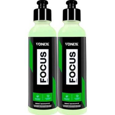 Imagem de Kit 2 Polidor Vidro Focus Tira Mancha Chuva Calcificada 240ml Vonixx