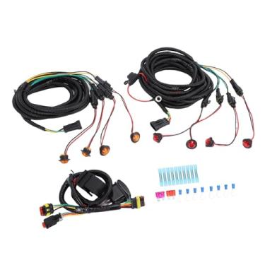 Imagem de Fabater Kit de Chicote de Fiação de Sinal de Mudança de Direção ATV UTV, Substituição para RZR Com 8 Luzes de Sinalização LED, Interruptor de Emergência e Pisca-pisca
