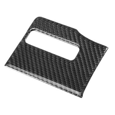 Imagem de Motoforti Ranhura para cartão Dash, acessórios de decoração de interiores, para Chevrolet Colorado 2015-2022, cola, padrão de fibra de carbono preto e vermelho