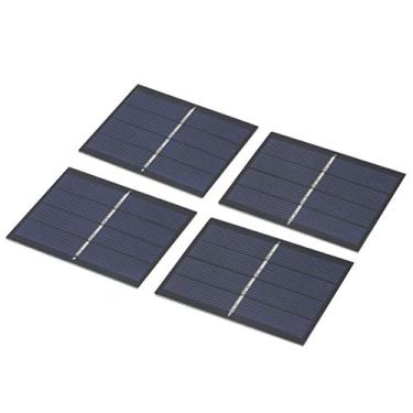 Imagem de Sistema de módulo de painel solar com encapsulamento para carregamento de bateria de luz de brinquedo, 0,65 W 2 V, 60 x 80 mm, pacote com 4