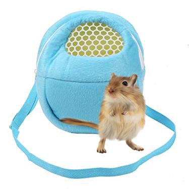 Imagem de Alomejor Portador de Hamster, Bolsa Portátil de Viagem para Animais de Estimação Com Alças de Nylon para Animais Pequenos, Bolsa de Transporte de Hamster Anão