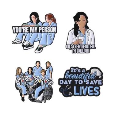 Imagem de Broches De Drama Médico Em TV, É Um Dia Bonito Para Salvar Vidas, Pins