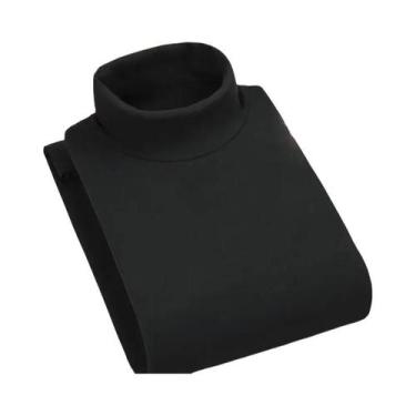 Imagem de Camiseta Térmica Masculina De Veludo Com Gola Alta E Manga Longa, Cor 