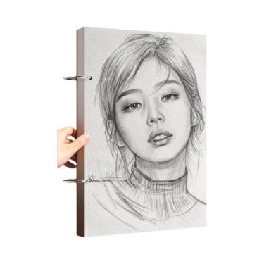 Imagem de Caderno De Desenho Profissional A4 A5 16K 32K 8K Com Folhas Soltas Par