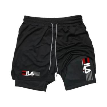 Imagem de Shorts De Corrida Masculinos De Secagem Rápida E Respirável, Compressã