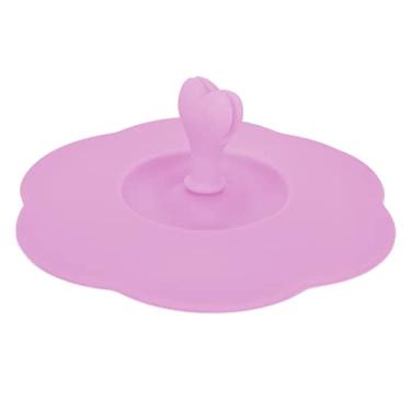 Imagem de ZJchao Tampa de Copo de Silicone, Calor, Macio, Flexível, Máquina de Lavar Louça, Cobertura Segura para Bebidas para Cozinha, Uso Doméstico, Material de Silicone de Qualidade Alimentar, (Rosa)