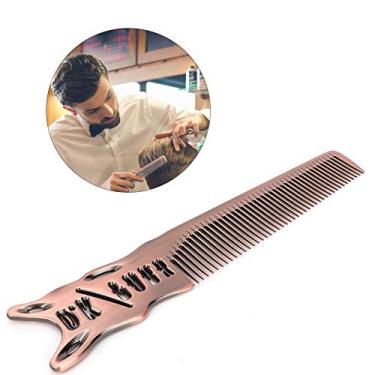 Imagem de Yinhing Pente de Massagem para Couro Cabeludo de Alumínio, Desembaraçador Premium, Antiestático, Ferramenta de Estilo para Todos Os Tipos de Cabelo, Cabo Ergonômico, Material de (pentear)