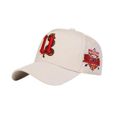 Imagem de Boné De Beisebol Unissex Ajustável Com Bordado De Cobra Em Forma De U,