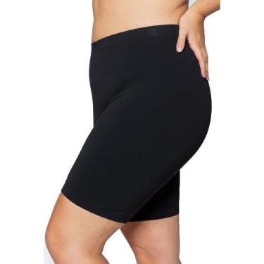 Imagem de Short Sem Costura Loba Lupo 41806-00 Plus, Preto, XG