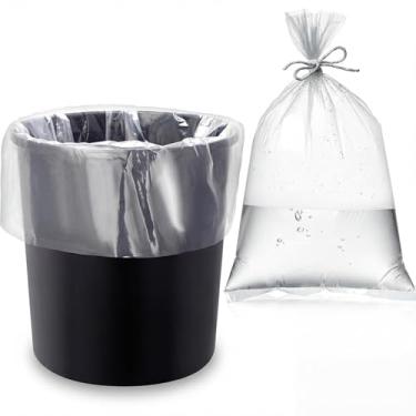 Imagem de Zonon 25 peças de sacos de balde de 5 galões Forro de balde de gelo de plástico para marinar e salgar Dia de Ação de Graças Armazenamento de alimentos à prova de vazamento para carne de frango peru