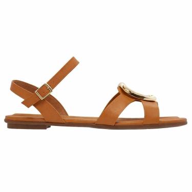 Imagem de Sandália Rasteira Beira Rio Feminina Camel
