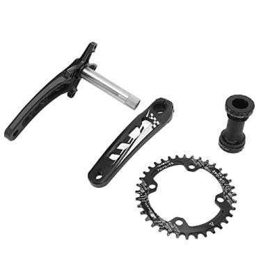 Imagem de HUIOP Conjunto de Braço de Manivela Bicicleta, Pedaleira Mountain Bike 36T, Compatível Com 8, 9, 10, 11, 12 Velocidades, Feito Liga Alumínio, Fácil Instalar e