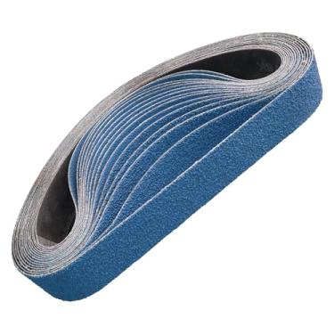 Imagem de Correias de lixamento de zircônia de 3,5 x 76,2 cm para polidor de tubos, 3 x 76 cm, correias abrasivas de 3 x 76 cm de gramatura 40 60 80, correias abrasivas de 3,5 x 76 cm para polimento de metal