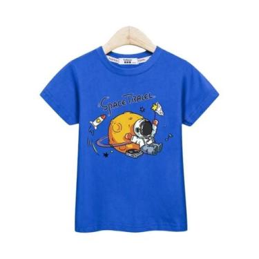 Imagem de Camiseta De Astronauta Para Meninos, Camiseta De Algodão Infantil Com 