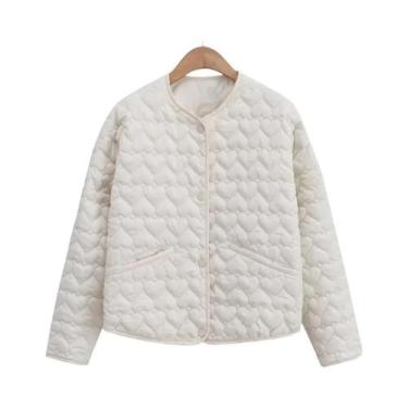 Imagem de Jaqueta Feminina Acolchoada De Inverno HXAO 2024 Leve Casaco Acolchoad