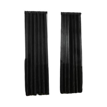 Imagem de Cortina De Pólo De Cetim Em Cor Sólida Para Decoração De Sala De Estar