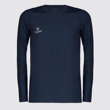 Imagem de Camiseta Térmica Topper Classic UV50 Manga Longa Juvenil-Masculino