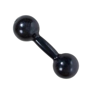 Imagem de Halter 3kg PVC Preto Emborrachado Rythmoon-Unissex