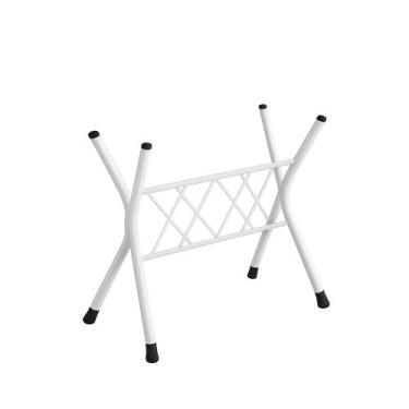 Imagem de Pé para Mesa/BASE EM AÇO TUBULAR 0,90X0,42x0,70 - Artefamol, Branco