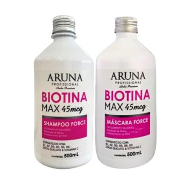 Imagem de Kit Force Biotina Max 500ml Shampoo e Máscara para Crescimento Capilar, Revitalização e Hidratação Intensa