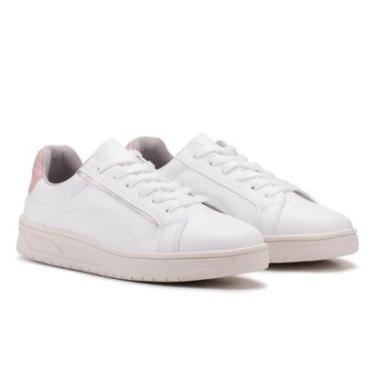 Imagem de Tenis Branco Feminino Sapatenis Sneakers Confortavel-Feminino