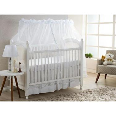 Imagem de Mosquiteiro para Berço Americano Varal Inteiro Branco - Olha Quem Cheg