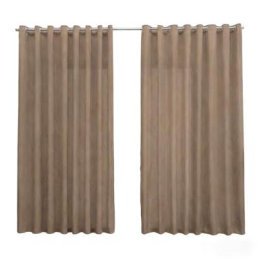 Imagem de Cortina Voil de Linho e Gaze 6m de Largura - Altura Escolha no Anúncio, Leve e Decorativa para Quartos, Salas e Ambientes Domésticos (Avela,6,00x2,20)
