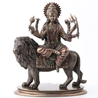 Imagem de Veronese — Escultura de estátua de leão em equitação Durga – Divina mãe deusa Hindu