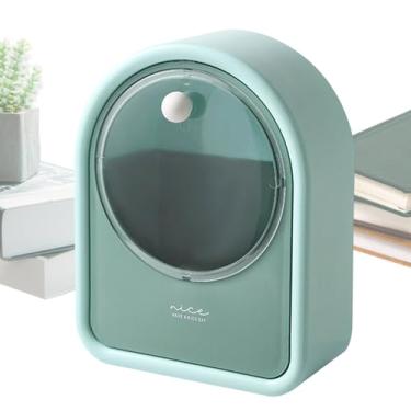 Imagem de Suporte portátil para, caixa organizadora de maquiagem - Caixa de armazenamento transparente à prova d'água para - Estojo portátil para cotonete, caixa de maquiagem montada na parede para batons, pin