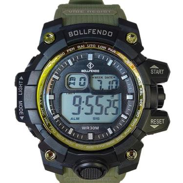 Imagem de Relogio Masculino Resistente Água Bloqueiro Verde Oliva 2025