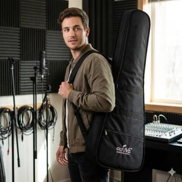 Imagem de Bag Luxo para Contrabaixo Groove Reforçada, Acolchoada 20mm Impermeáve